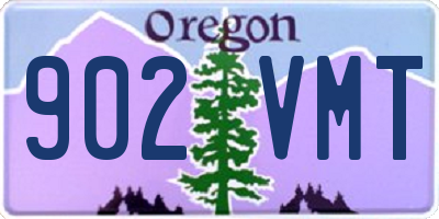 OR license plate 902VMT