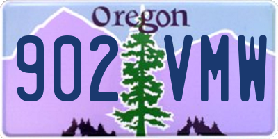 OR license plate 902VMW