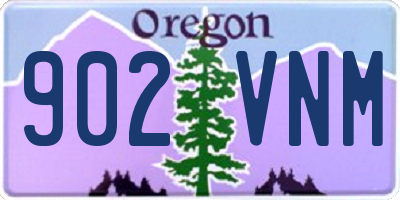 OR license plate 902VNM