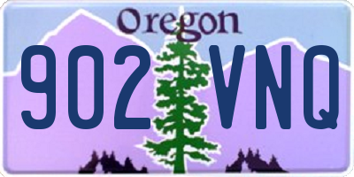 OR license plate 902VNQ