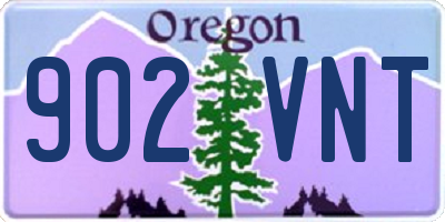 OR license plate 902VNT