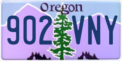 OR license plate 902VNY