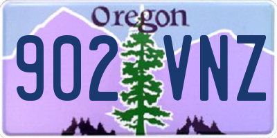 OR license plate 902VNZ