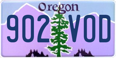 OR license plate 902VOD