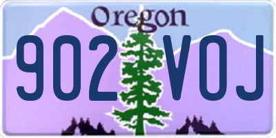 OR license plate 902VOJ