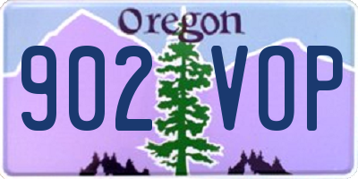 OR license plate 902VOP