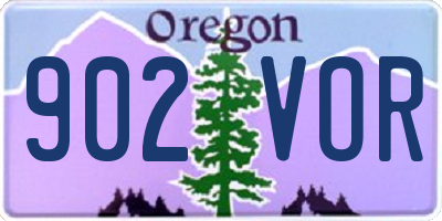 OR license plate 902VOR
