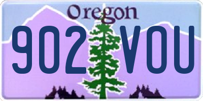 OR license plate 902VOU