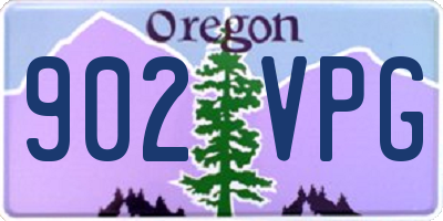 OR license plate 902VPG