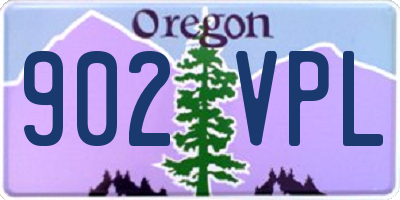OR license plate 902VPL