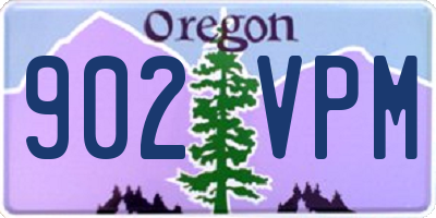 OR license plate 902VPM