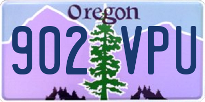 OR license plate 902VPU