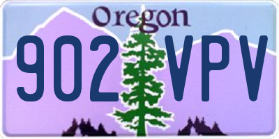 OR license plate 902VPV