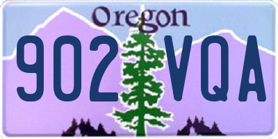 OR license plate 902VQA