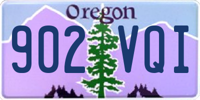 OR license plate 902VQI