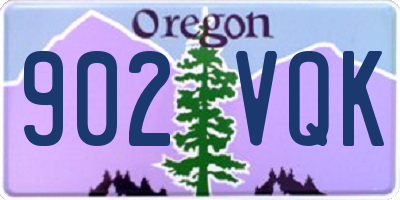 OR license plate 902VQK