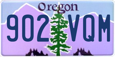 OR license plate 902VQM