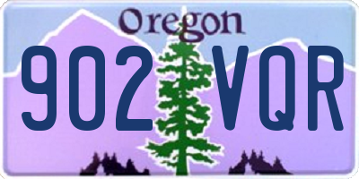 OR license plate 902VQR