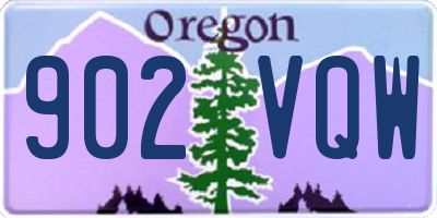 OR license plate 902VQW