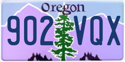 OR license plate 902VQX