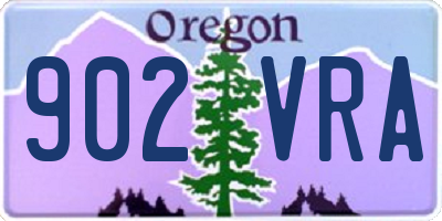 OR license plate 902VRA