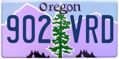OR license plate 902VRD