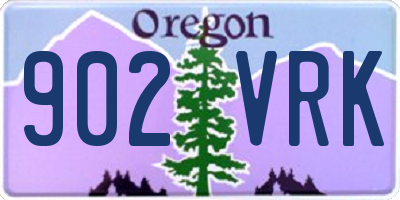 OR license plate 902VRK