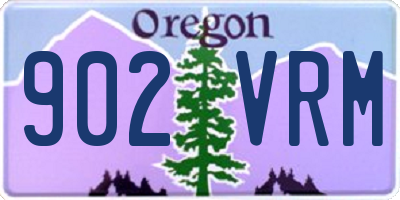OR license plate 902VRM