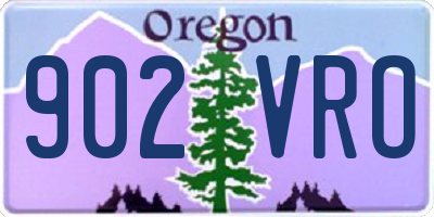 OR license plate 902VRO