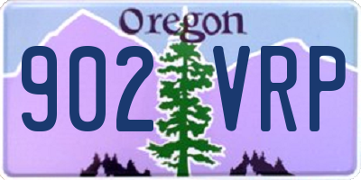 OR license plate 902VRP