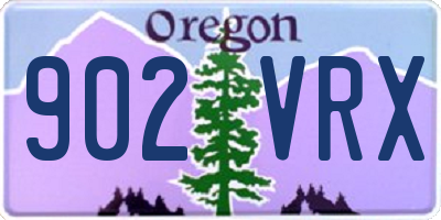 OR license plate 902VRX