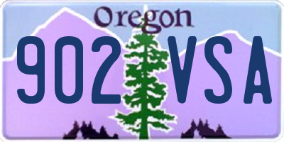 OR license plate 902VSA