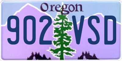 OR license plate 902VSD