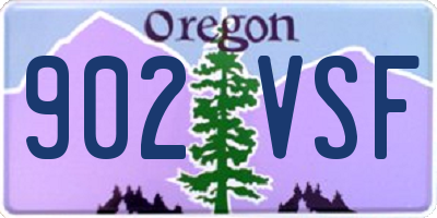 OR license plate 902VSF