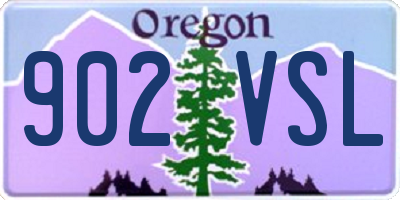 OR license plate 902VSL