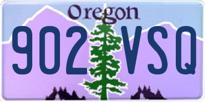 OR license plate 902VSQ
