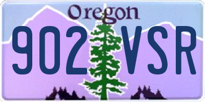 OR license plate 902VSR
