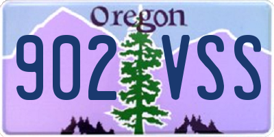 OR license plate 902VSS