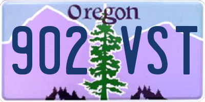 OR license plate 902VST