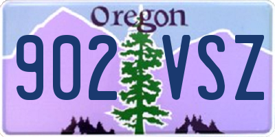 OR license plate 902VSZ
