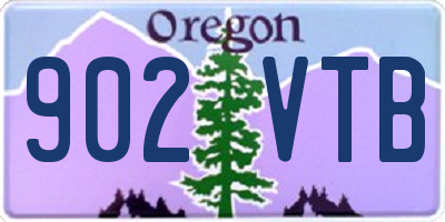 OR license plate 902VTB