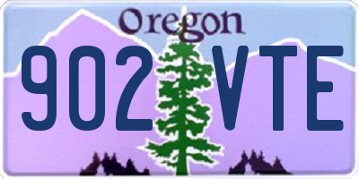OR license plate 902VTE