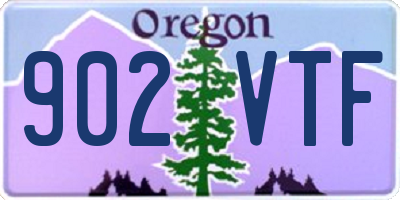OR license plate 902VTF