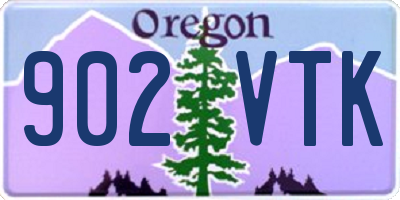 OR license plate 902VTK