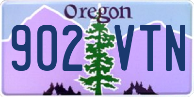 OR license plate 902VTN