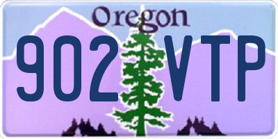 OR license plate 902VTP