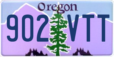 OR license plate 902VTT