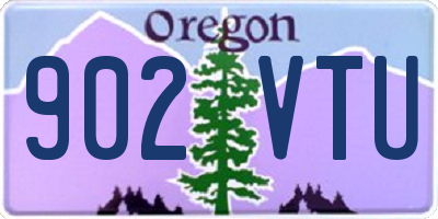 OR license plate 902VTU