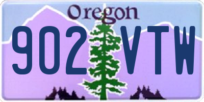 OR license plate 902VTW