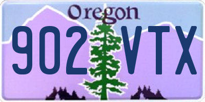 OR license plate 902VTX